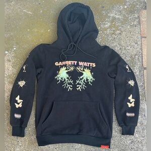 NEW Garrett Watts THINGS Haunted Powers Black Hoodie for Men
